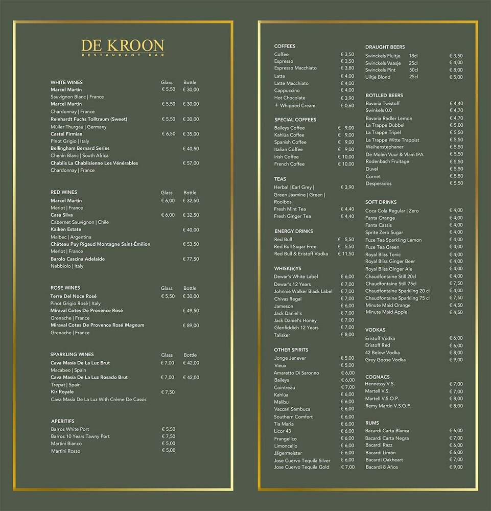 Wines, Spirits and Drinks